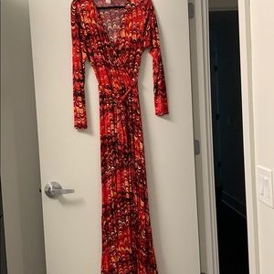 Pink Blush Maternity Red maternity Wrap dress 2XL